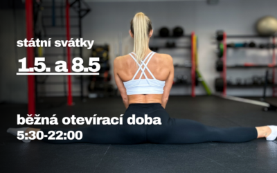 Květnové svátky: otevřeno beze změny 💪🏼