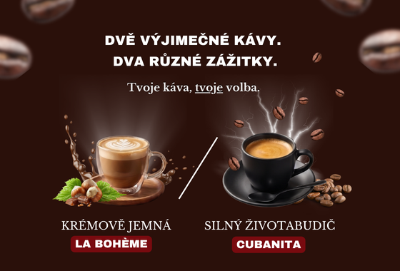 Vyber si kávu přesně podle toho, co zrovna potřebuješ!